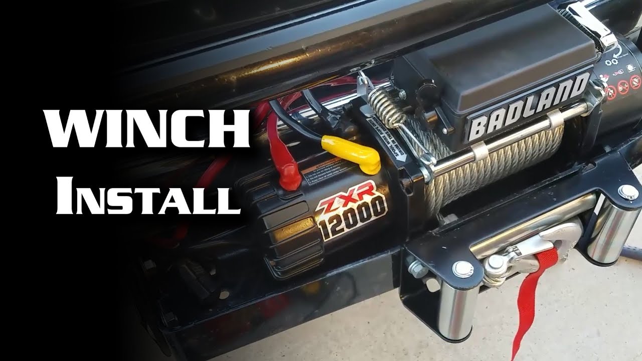 Installing HF Badland 12,000 lb Winch