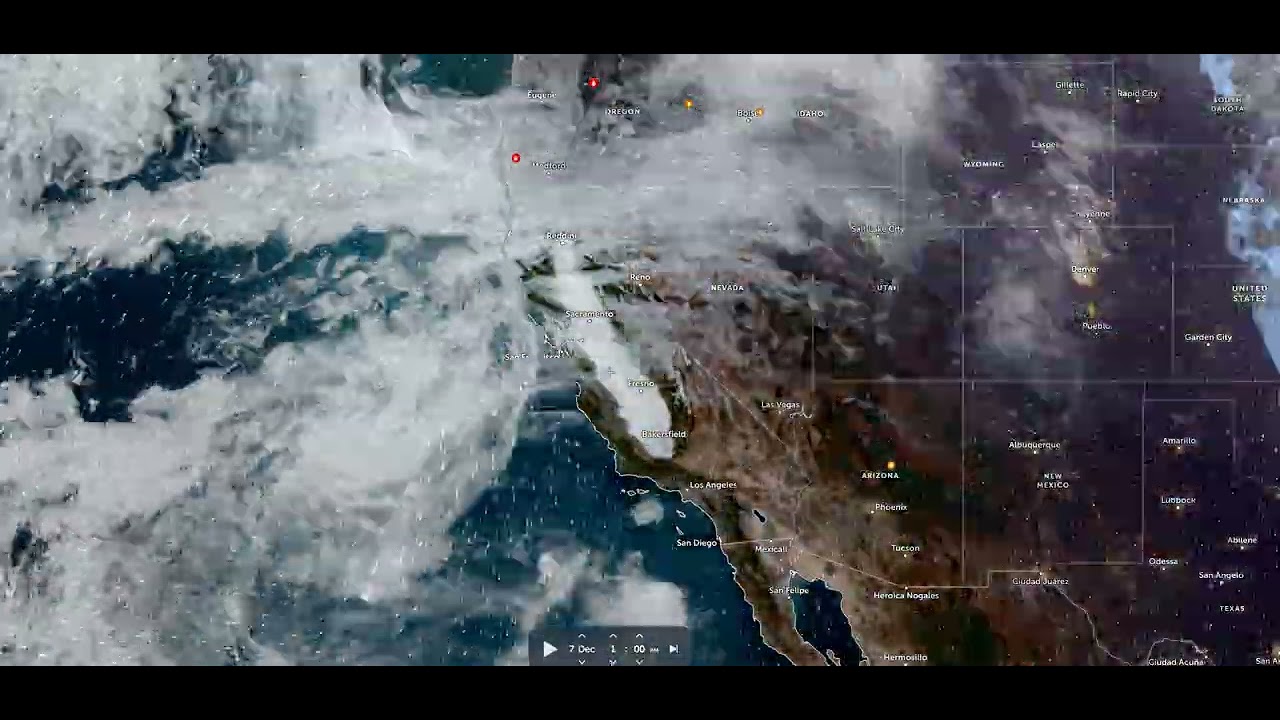 Persistent Tule Fog Over Central Valley