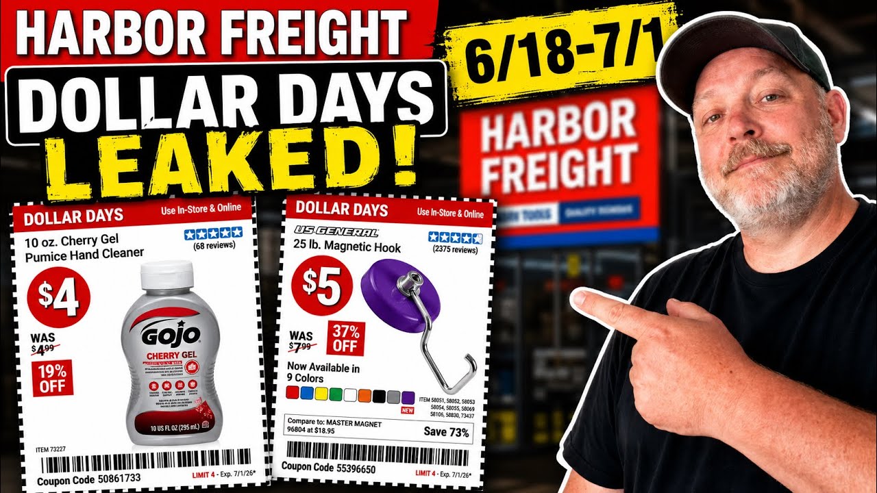 Распродажа &laquo;Долларовые дни&raquo; в Harbor Freight с 18.06 по 1.07 и новинки ассортимента