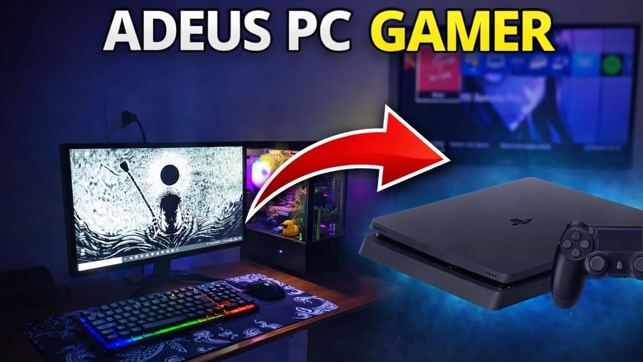 TROQUEI MEU PC GAMER POR UM PS4 SLIM 😳