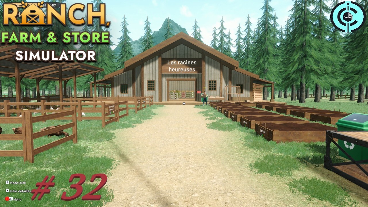 ranch farm and store simulator #32: On continue l’aventure, nouvelle machine, et objectif.