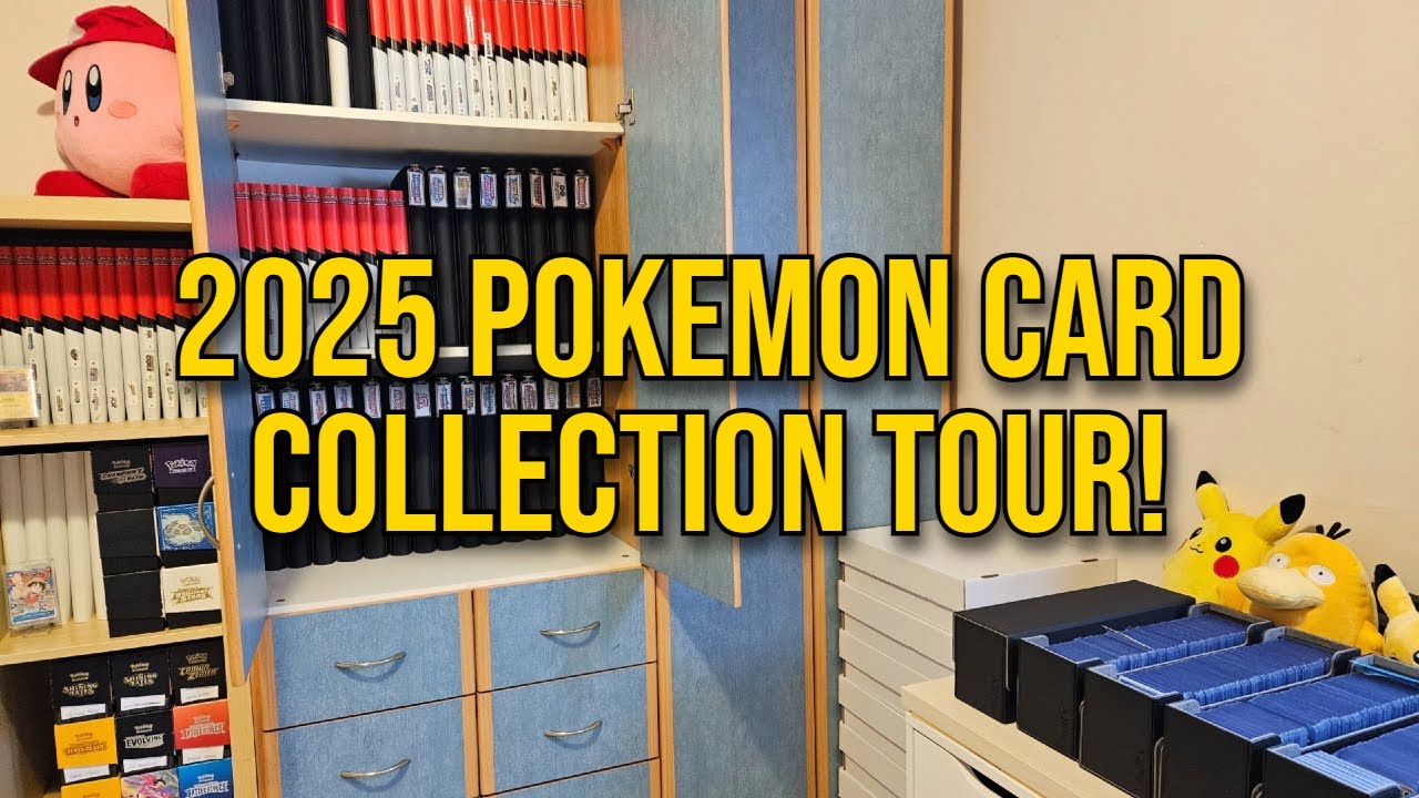 My 2025 Pokémon & Trading Card Collection Room Tour!