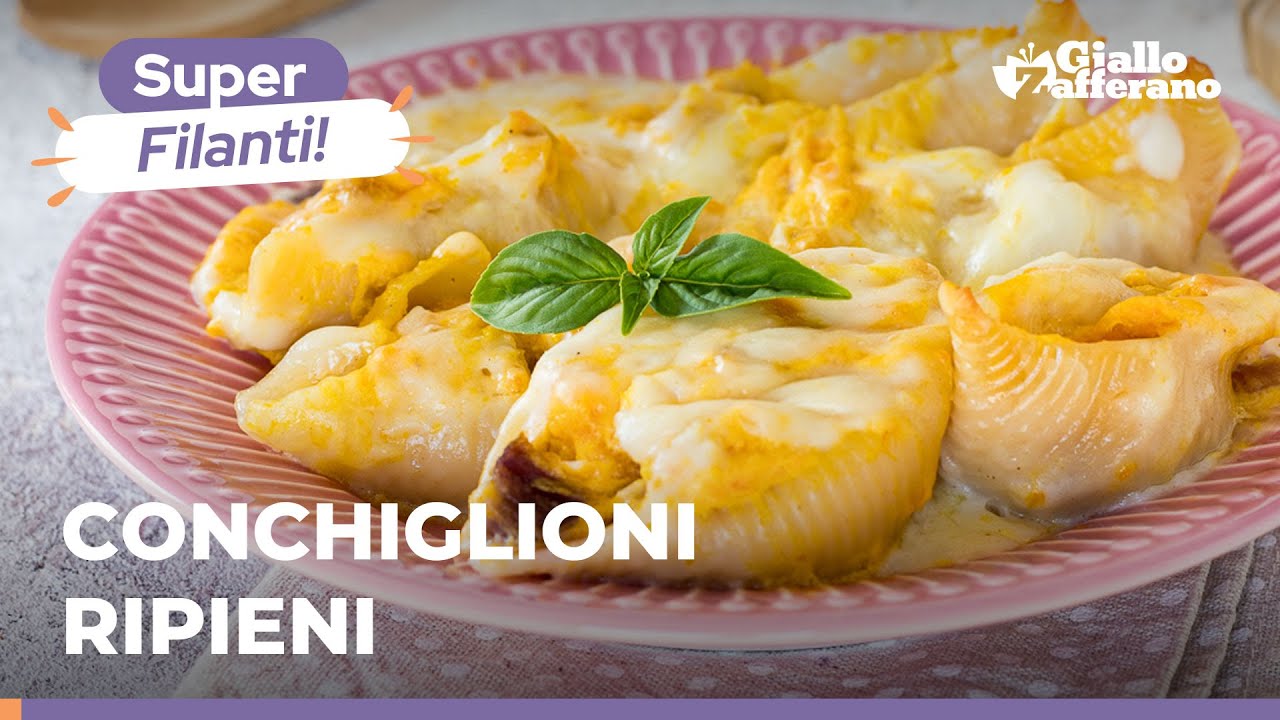 Запеченные макароны-ракушки с тыквой, колбасой и сыром Рикотта - Вкусная выпечка с макаронами!