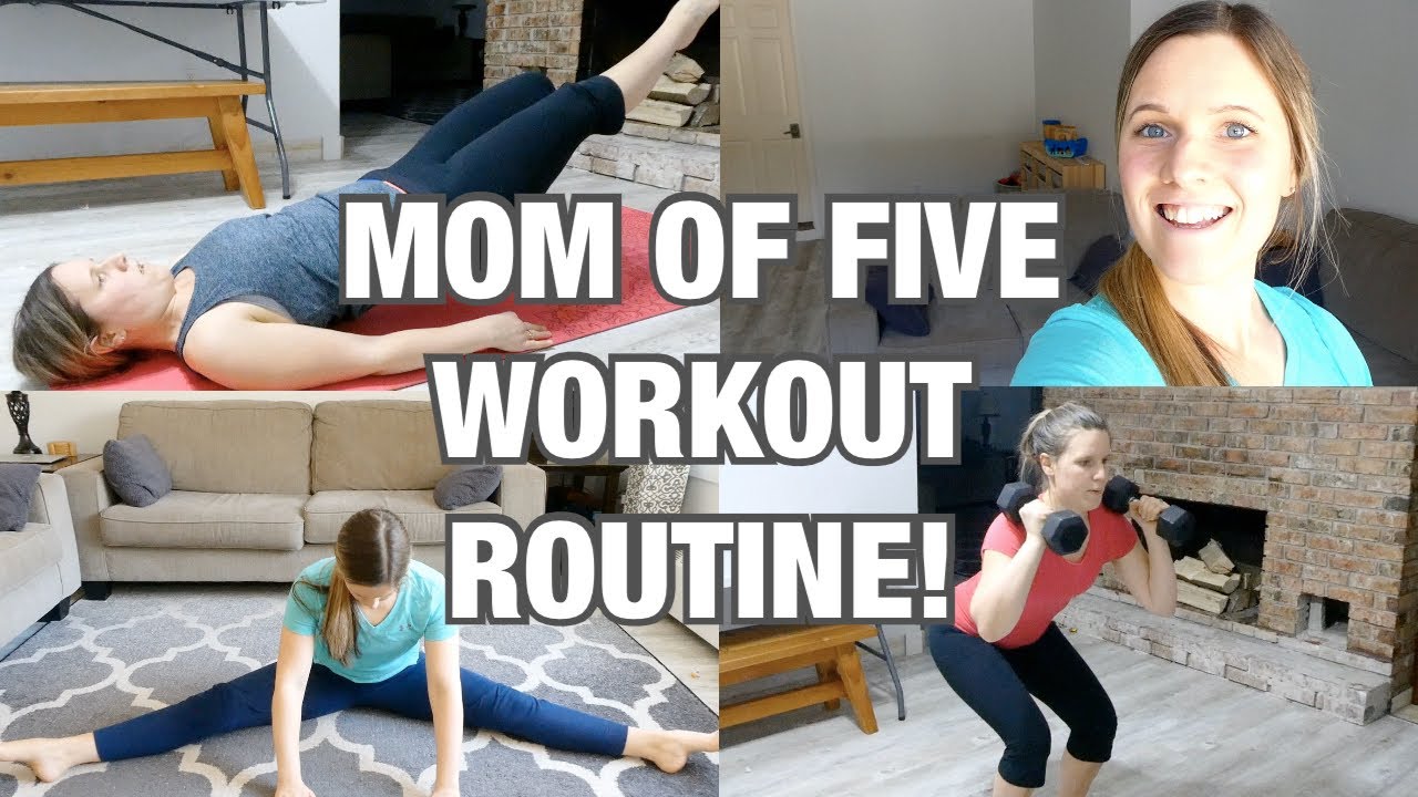 WORKOUT ROUTINE FOR A STAY AT HOME MOM! | FITNESS & GETTING IN SHAPE!
