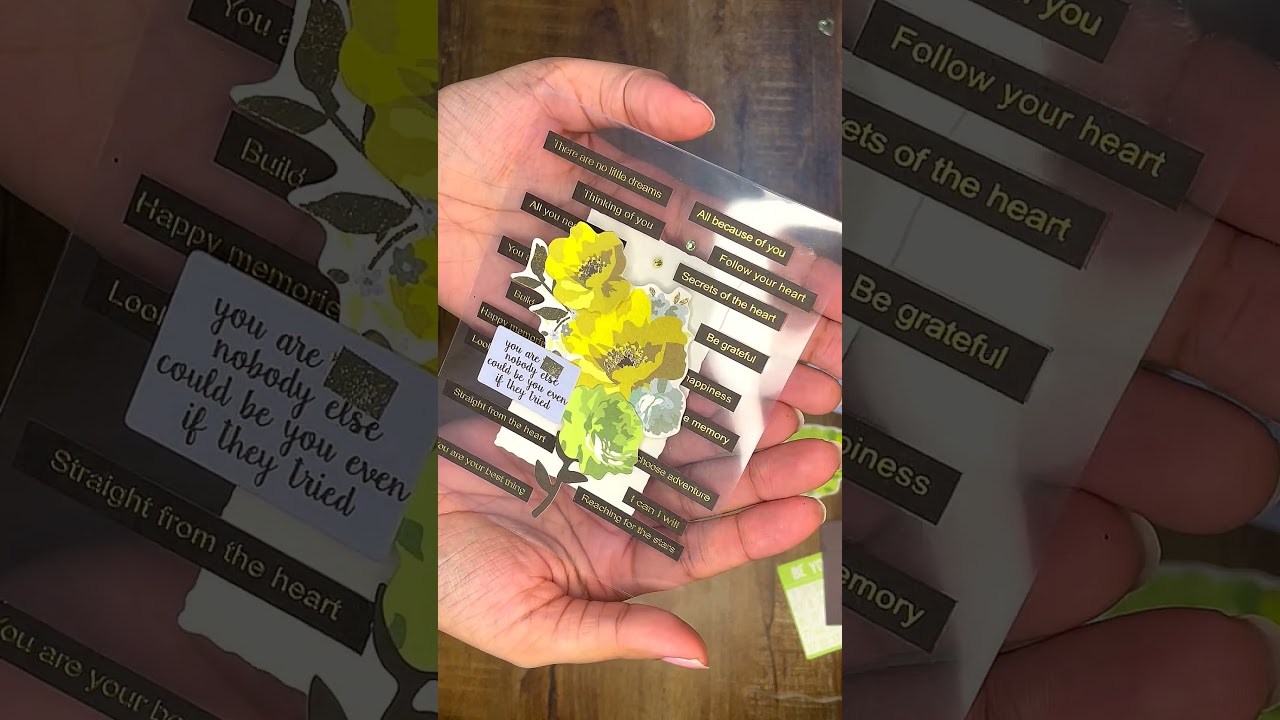 Creative Use for Clear Acetate Card