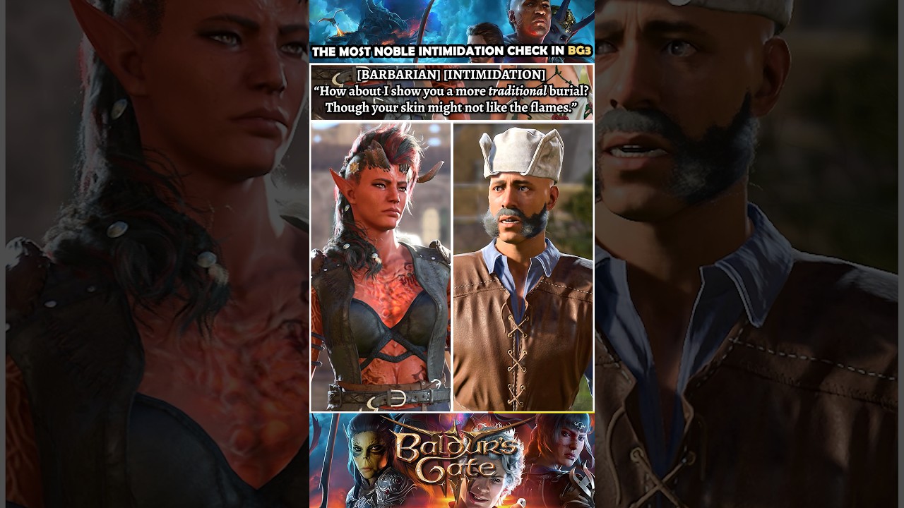 The most reasonable intimidation check in Baldur's Gate 3