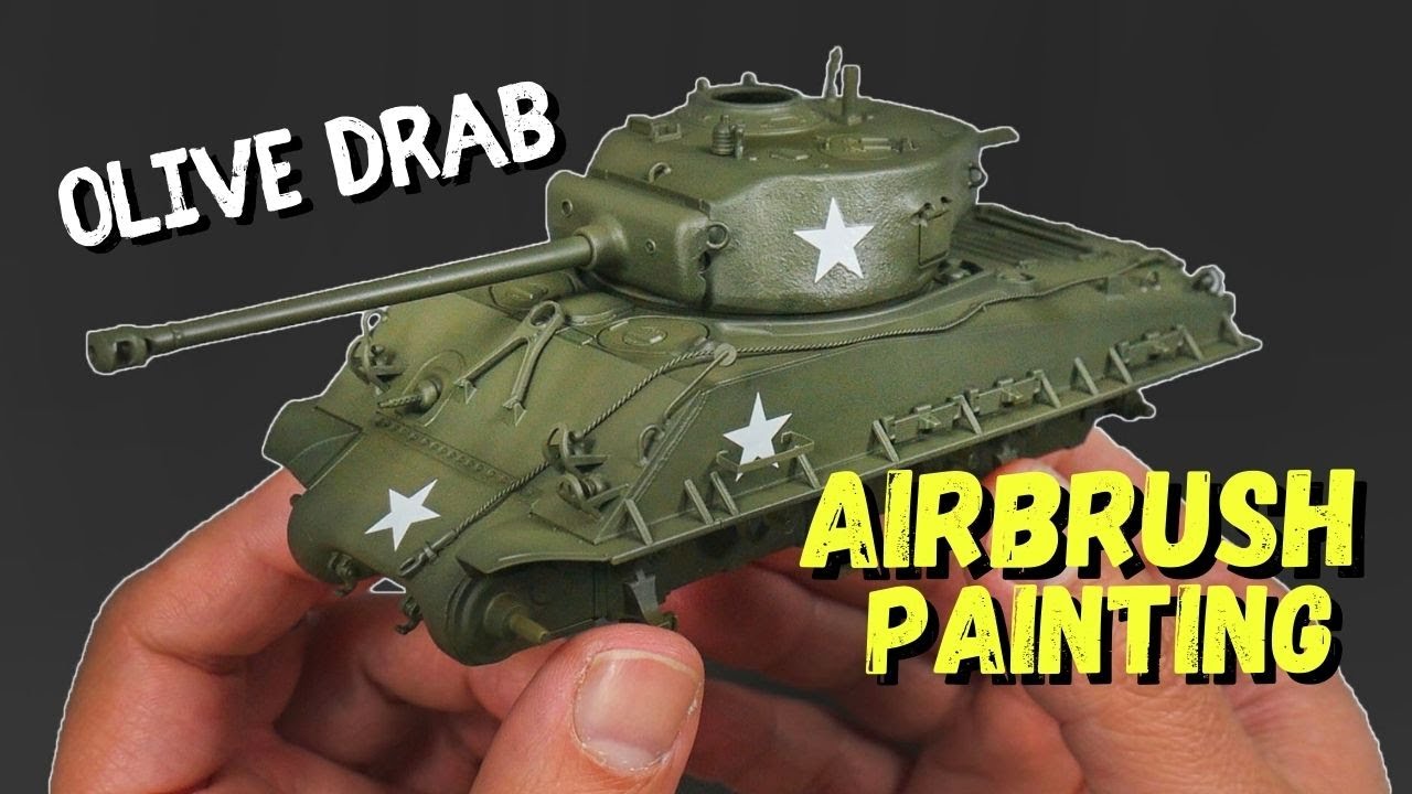 How to paint a model tank. Tamiya 1/48 Sherman Easy Eight