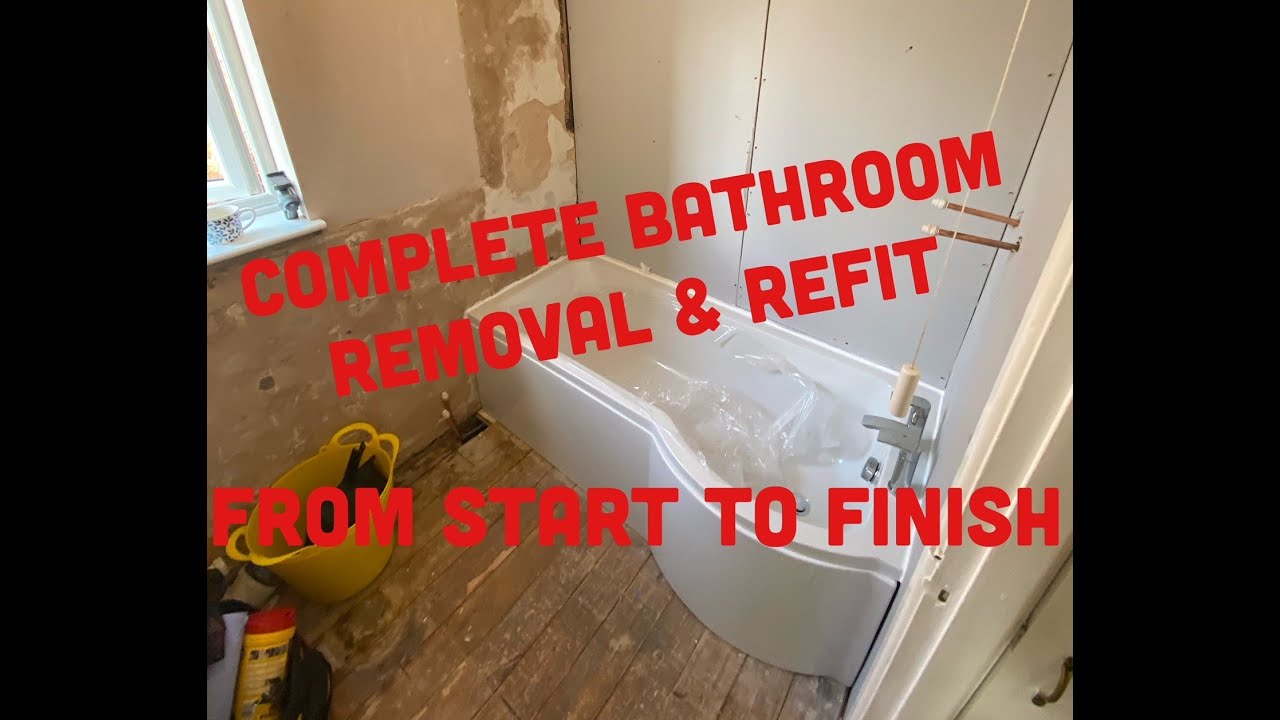 COMPLETE BATHROOM REFURB from start to finish including REMOVAL,TILING & REFIT Video