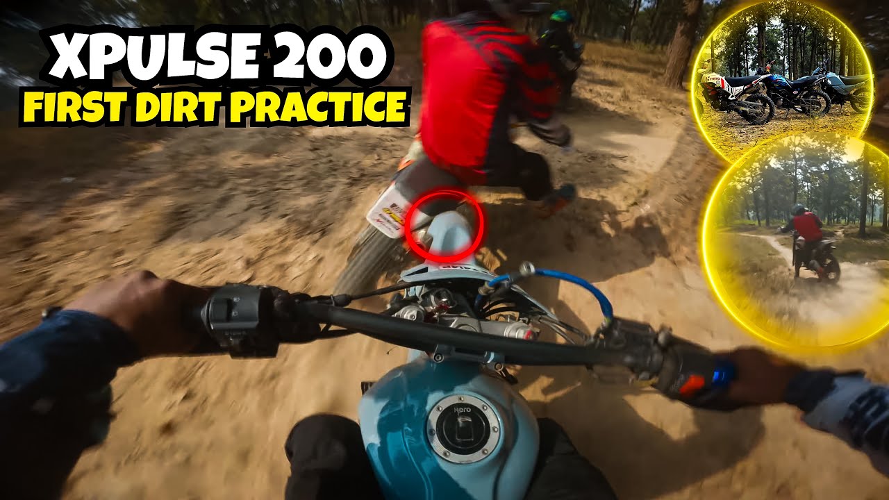 HERO XPULSE 200 First DIrt Practice | Race POV, Mistakes and Progress.