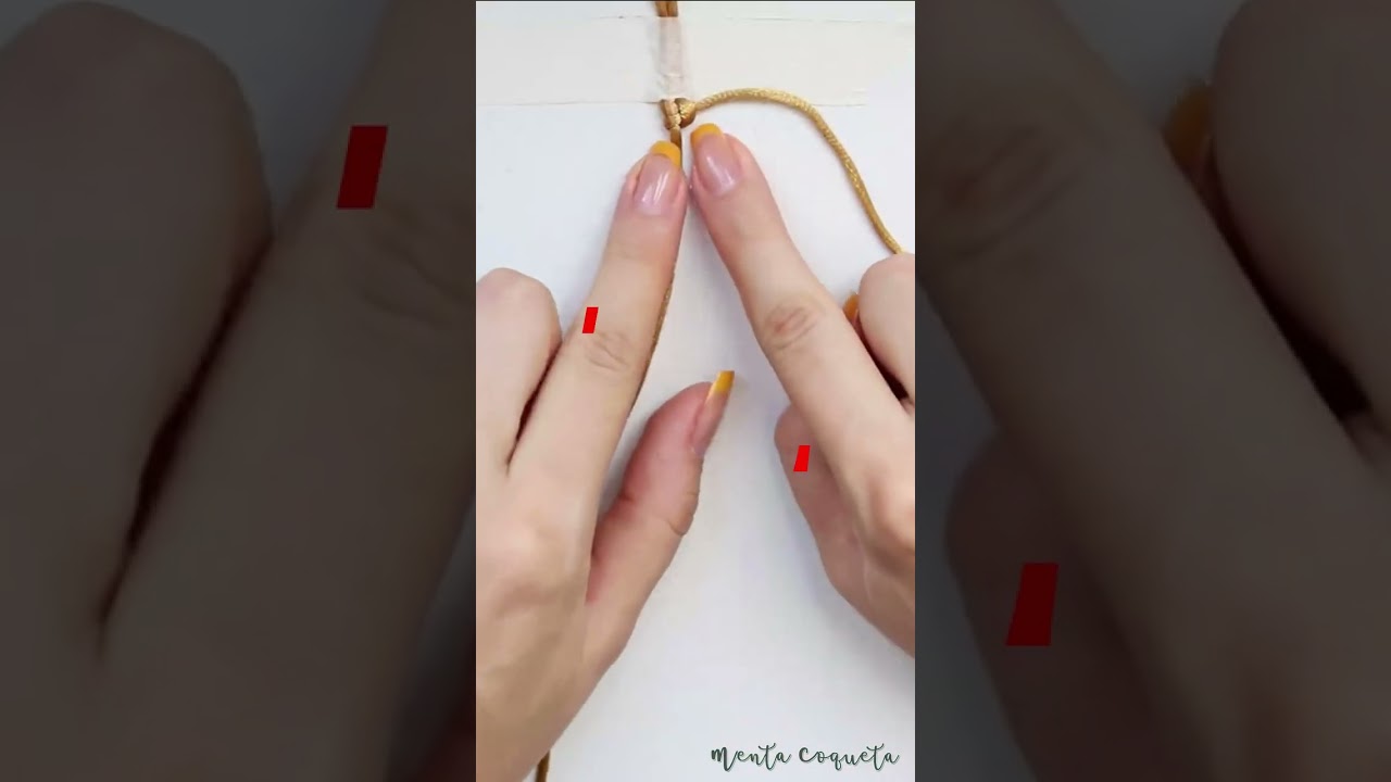 Cómo hacer NUDO ALONDRA👌 Pulsera Macramé 🧶