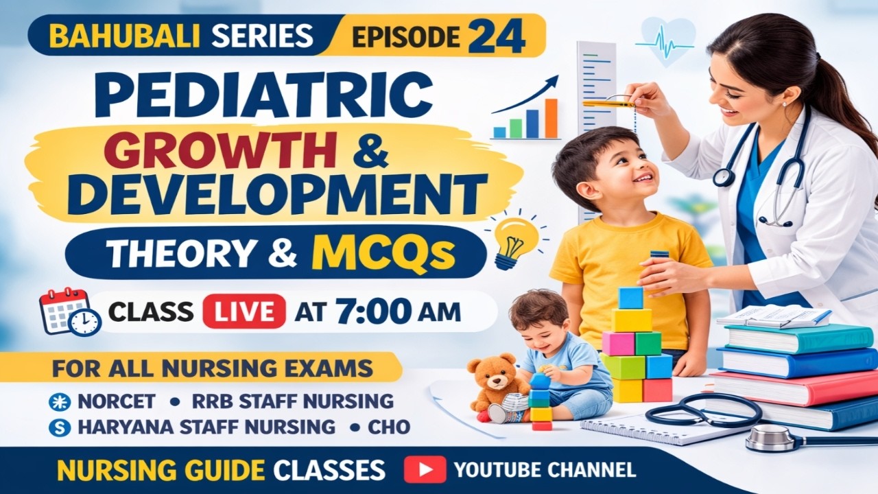 Pediatric Growth and Development (Theory + MCQs) | Bahubali Series Ep 24 | Nursing Exam Preparation