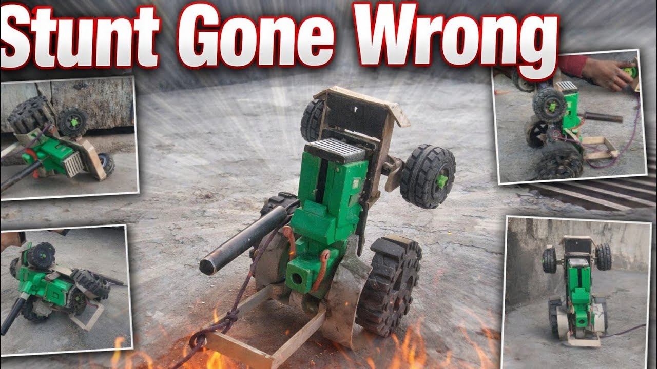 Stunt Gone Wrong 😱 | Tractor Flip Disaster | Real Fail Moment