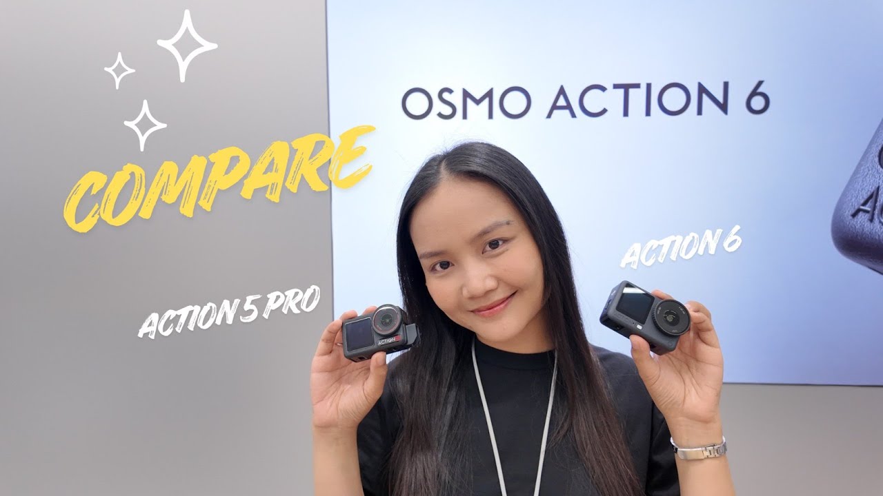Compare DJI Action 6 กับ DJI Action 5 Pro