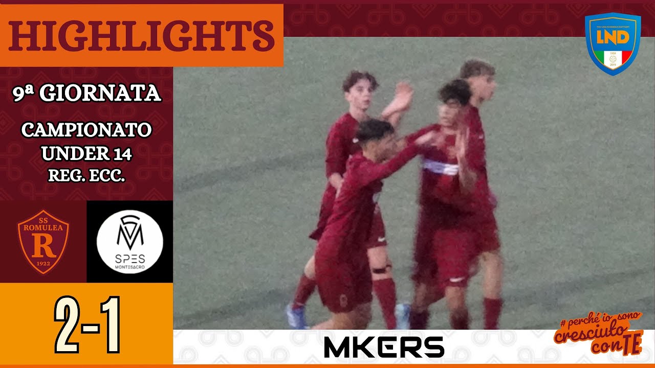 Romulea - Spes Montesacro | HIGHLIGHTS IX giornata Under 14 Reg. Ecc.