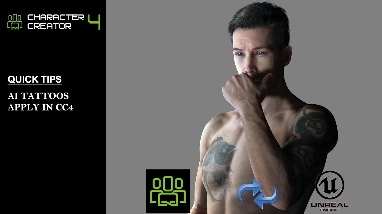 Create Stunning AI Tattoos in Character Creator 4