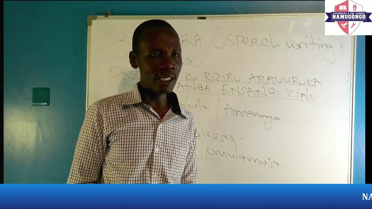 S3 LUGANDA  Okwogera lesson1