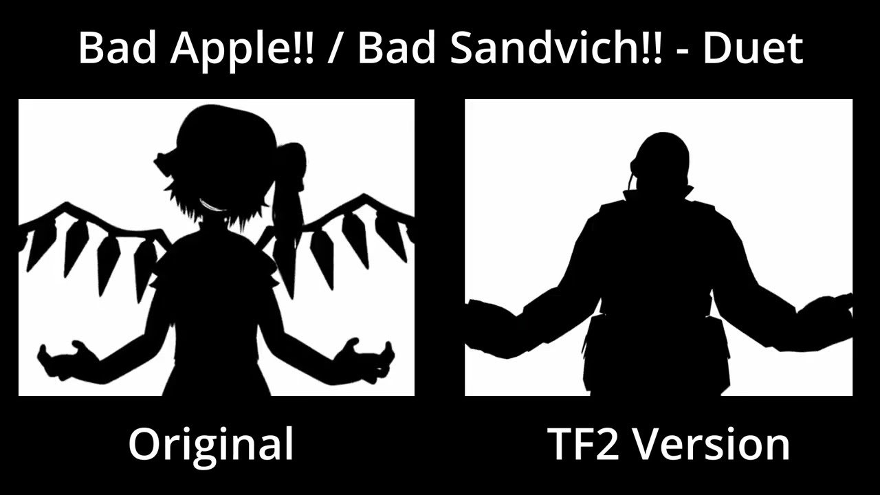Bad Apple!! / Bad Sandvich!! - Duet and Comparison