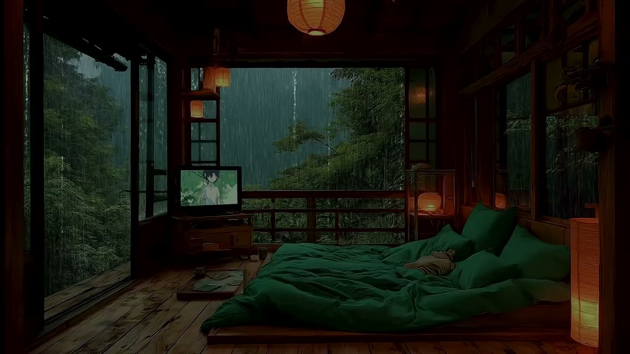 Tranquil Rainview: Calming Rain Sounds for Sleep & Focus | Relaxing Rainfall for Stress Relief