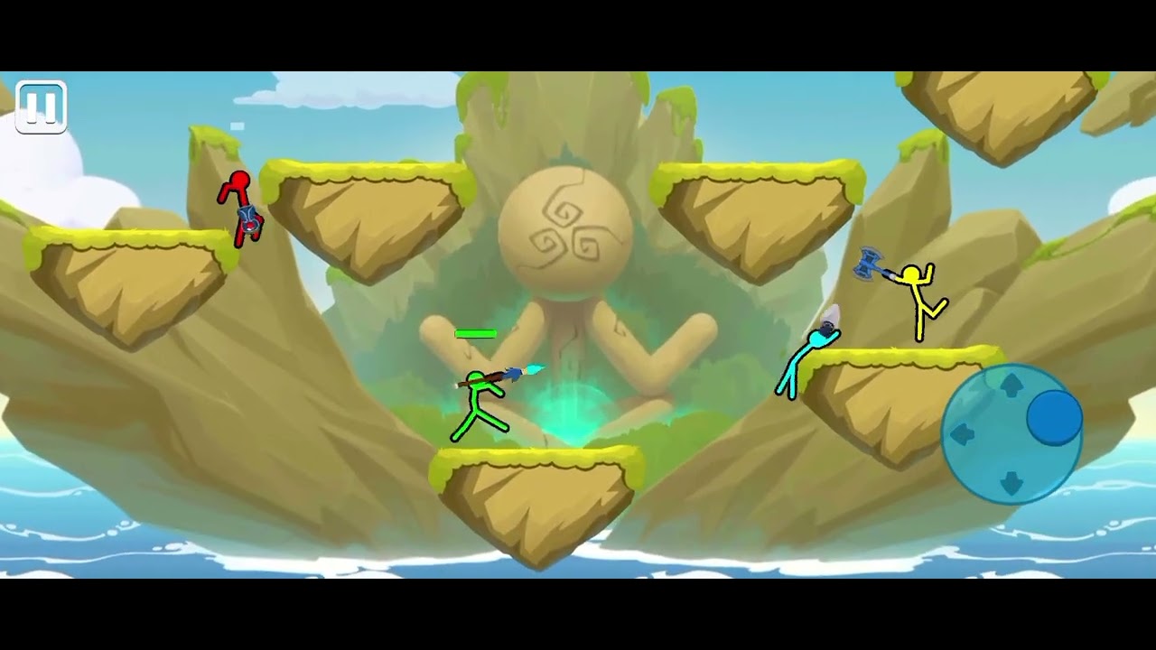 Jogando jogo do stickman
