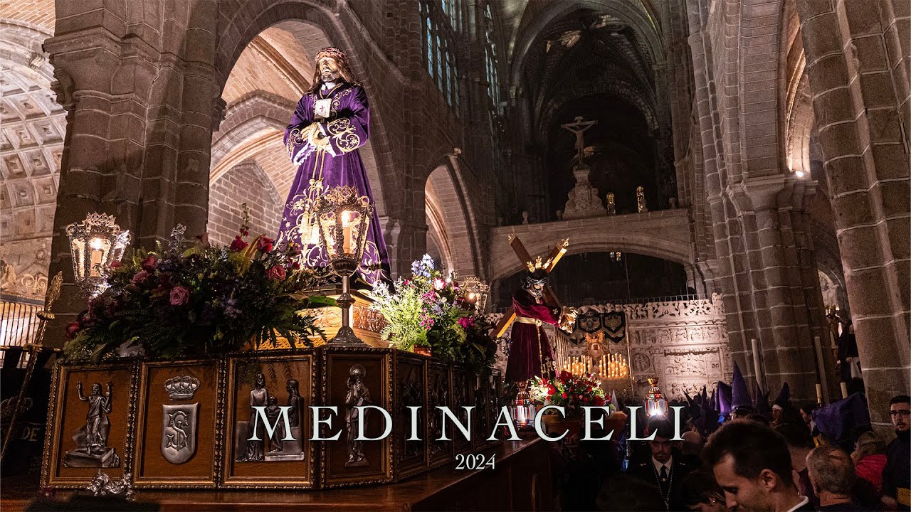 (4K) NUESTRO PADRE JESÚS DE MEDINACELI EN LA CATEDRAL 2024// Semana Santa de Ávila