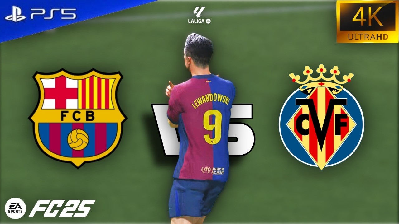 FC Barcelona vs Villareal - La Liga 25/26 | FC25 | 4K | PS5