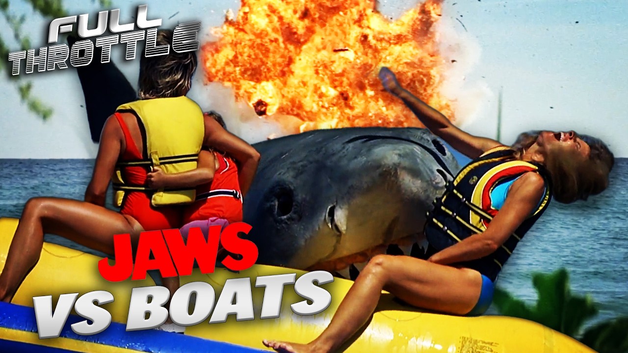 Every Time Jaws Attacked a Boat | Jaws Franchise | Full Throttle