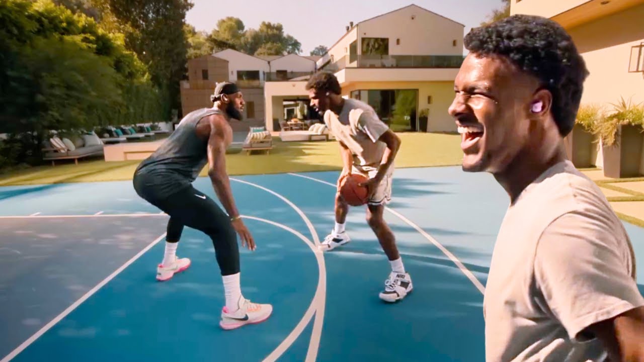 LeBron James vs Bronny James 1v1 🔥 (Nike commercial)