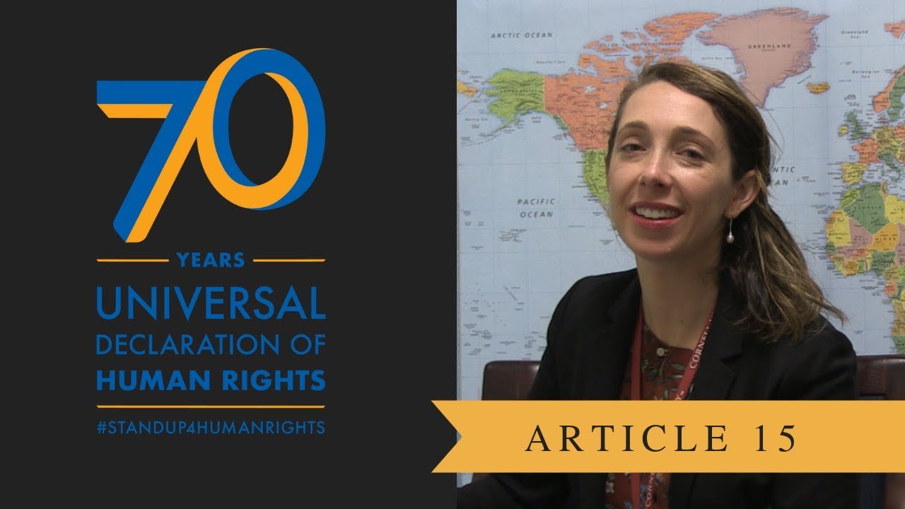 What Article 15 of the Universal Declaration of Human Rights Means to Madeleine