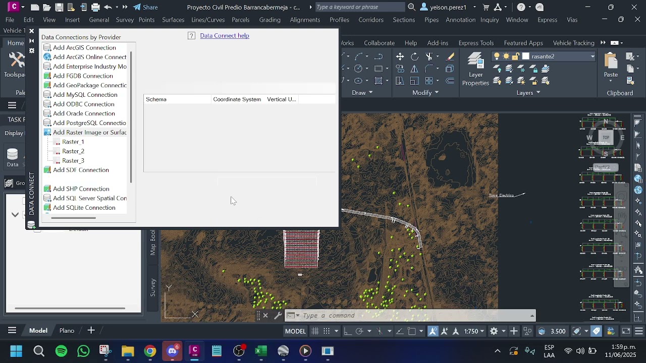 Cómo anexar una ortofoto a civil 3d