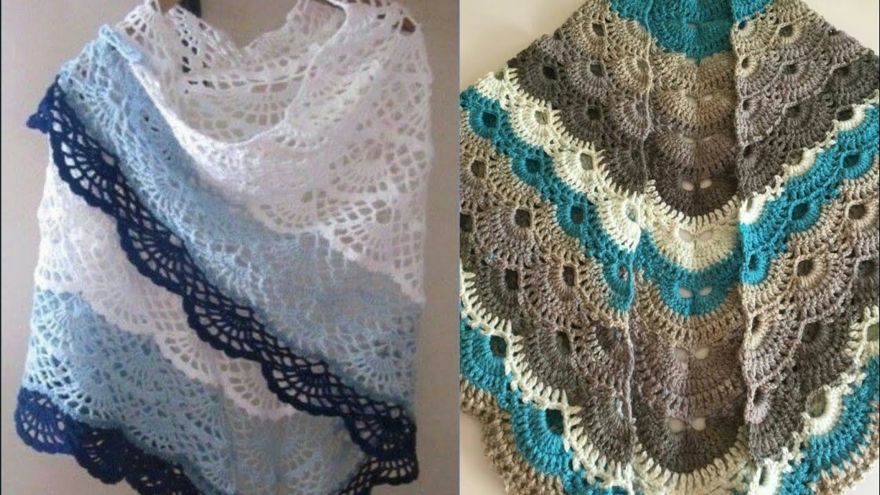 Front Open Crochet Poncho - Crochet For Beginners - Free Patterns