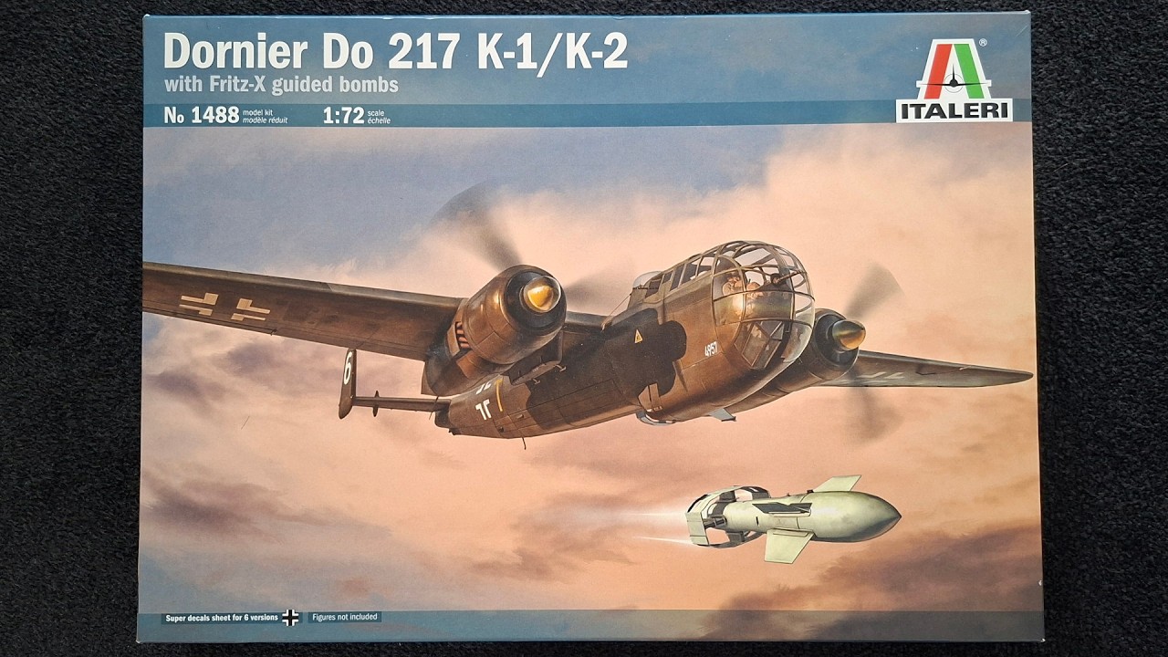 Сборка модели Dornier 217 K-2 1/72 от Italeri
