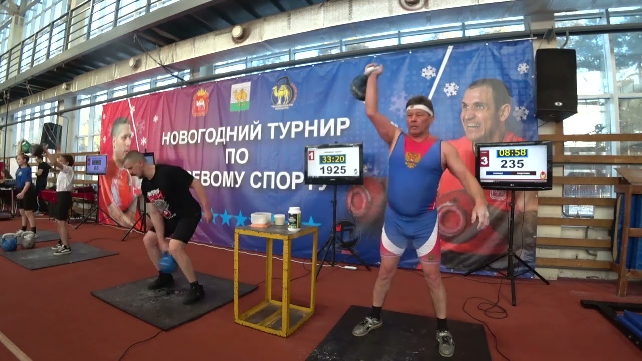 Казанцев Анатолий, Никольский Михаил, Гулов Фарход Рывок гири 2025