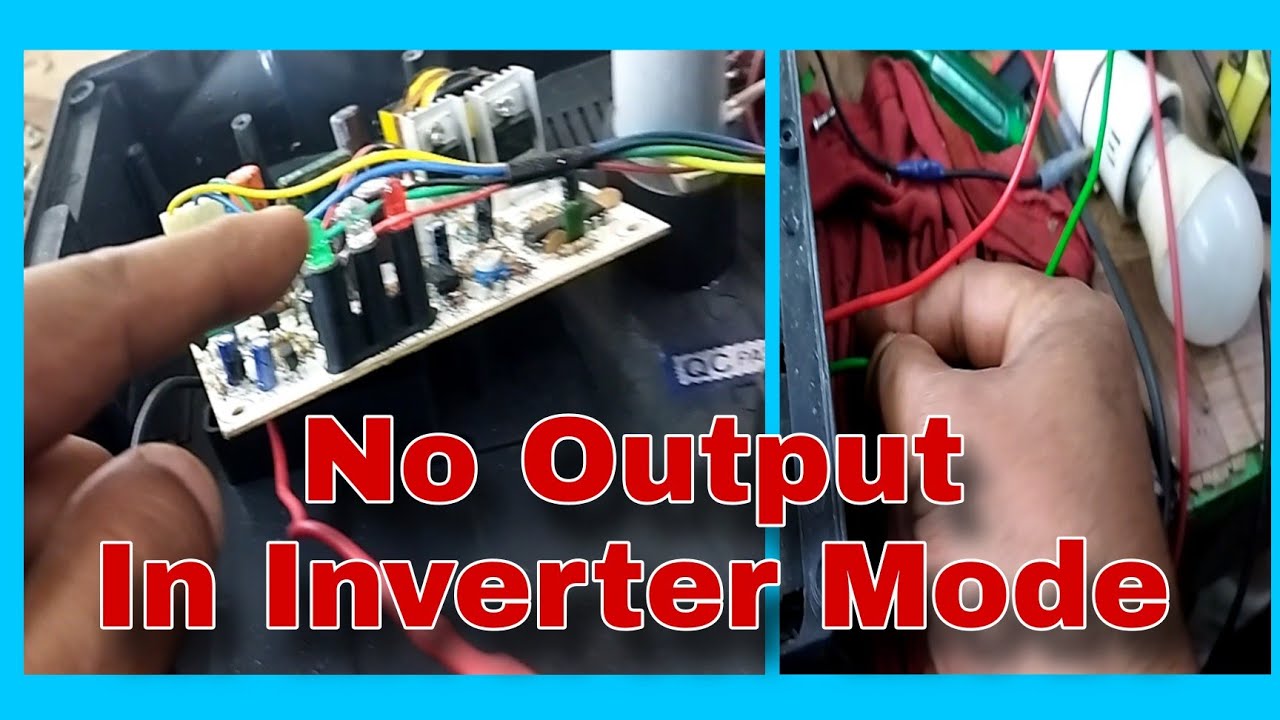 Mini CFL Inverter No Output In Inverter Mode || Inverter Output Nahi Da Raha Ha Inverter Mode Par