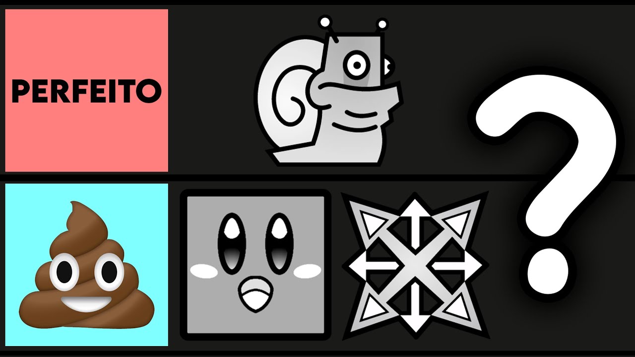 EU FIZ UMA TIER LIST DE TODOS OS ÍCONES DO GEOMETRY DASH!