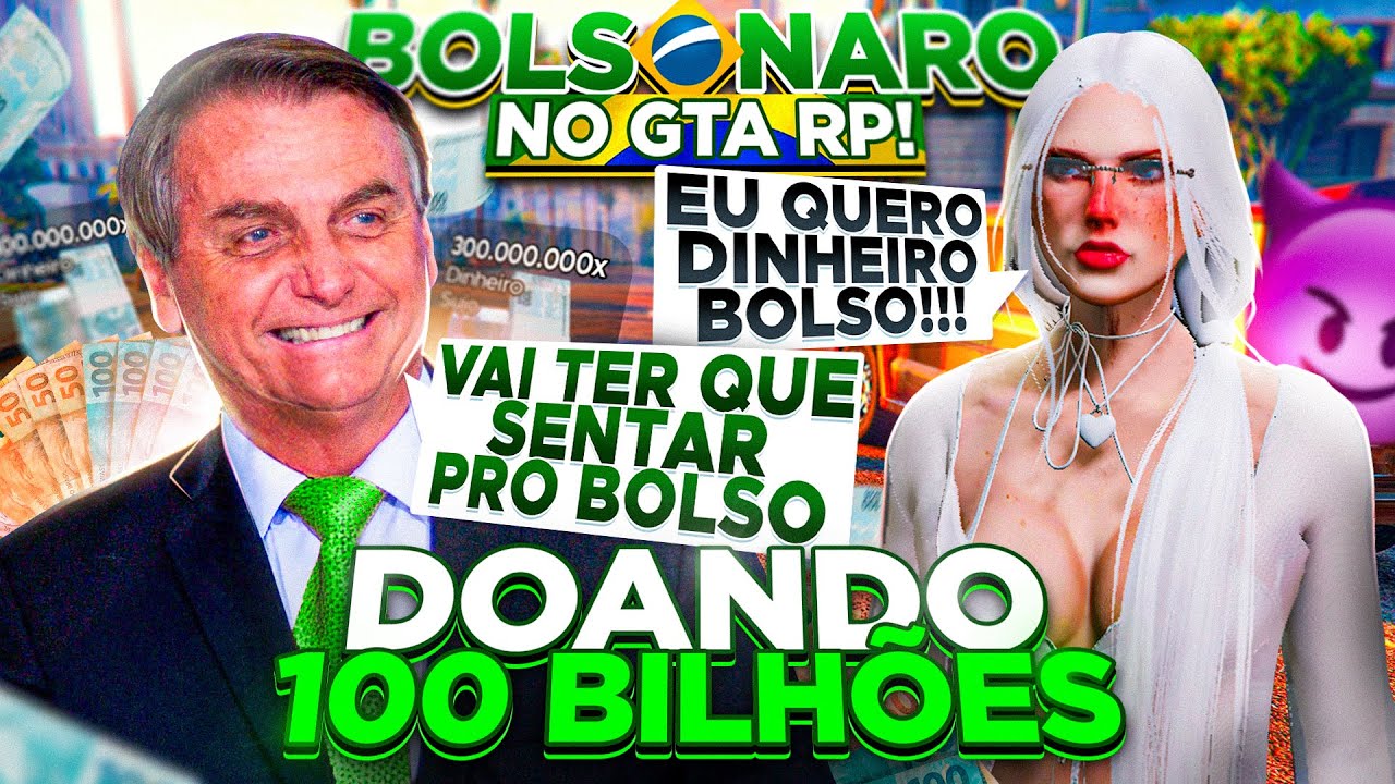 BOLSONARO GASTANDO 100 BILHÕES NA CASA DAS PRIMA NO GTA RP! - ECLYPSE MENU