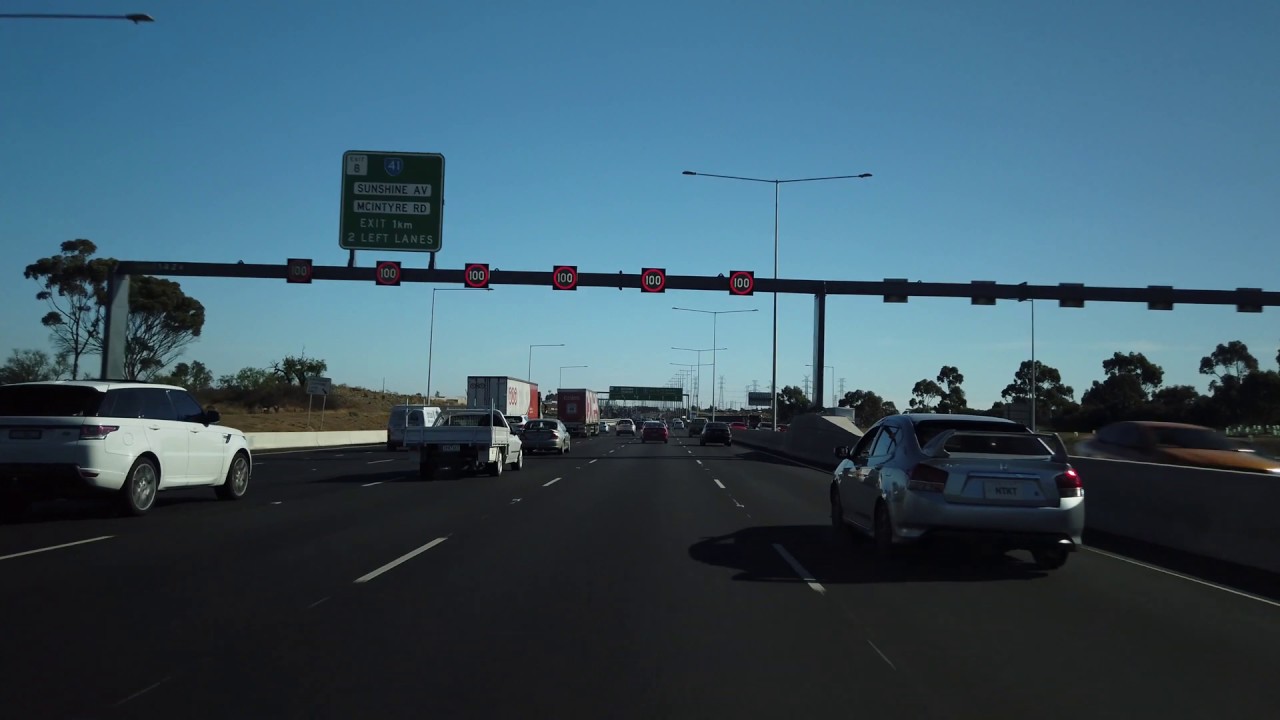 [4k] MELBOURNE - Freeway, City, Beach drive