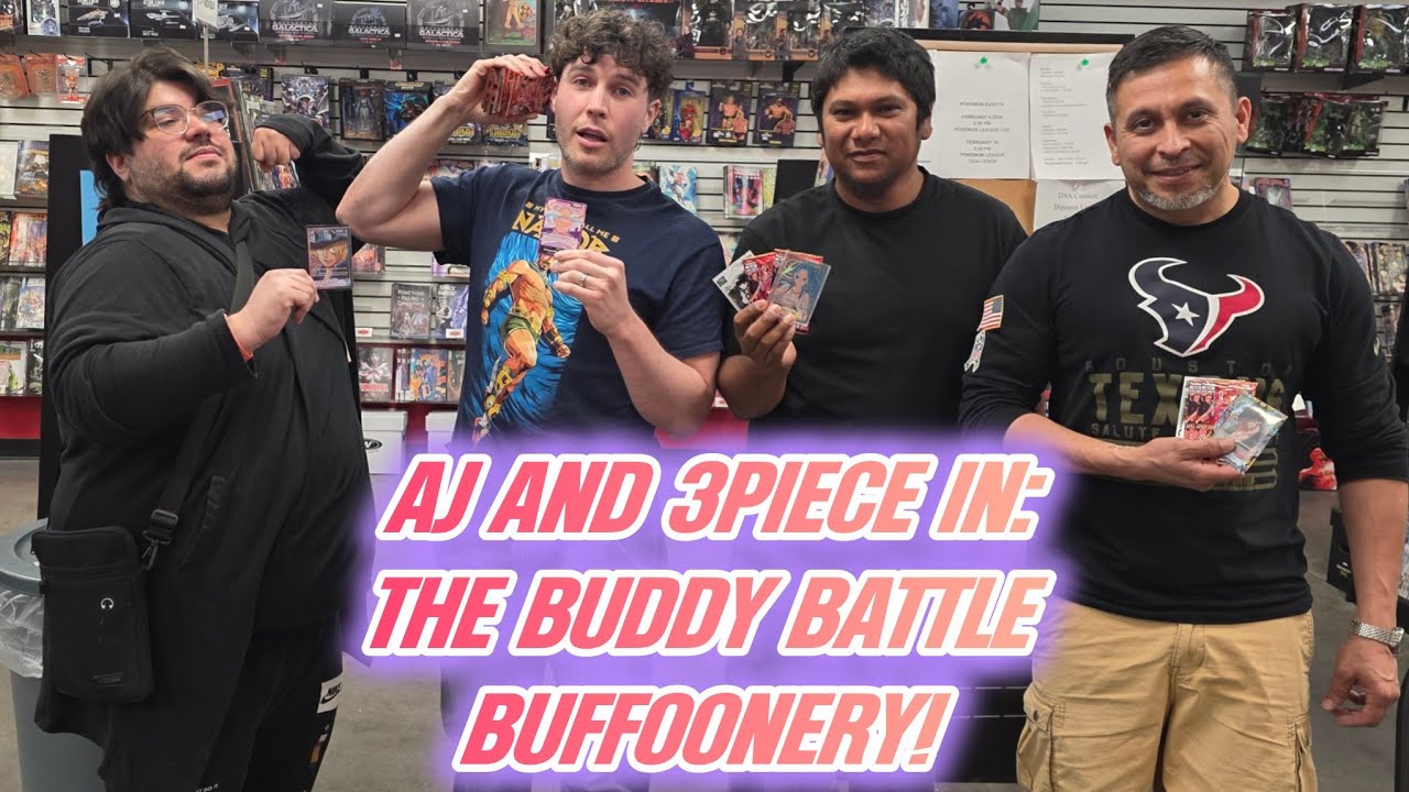 ONE PIECE TCG BUDDY BATTLE BUFFOONERY! AJ AND I GO FOR GOLD DESPITE HAVIN NO CLUE WHATS GOIN ON! 