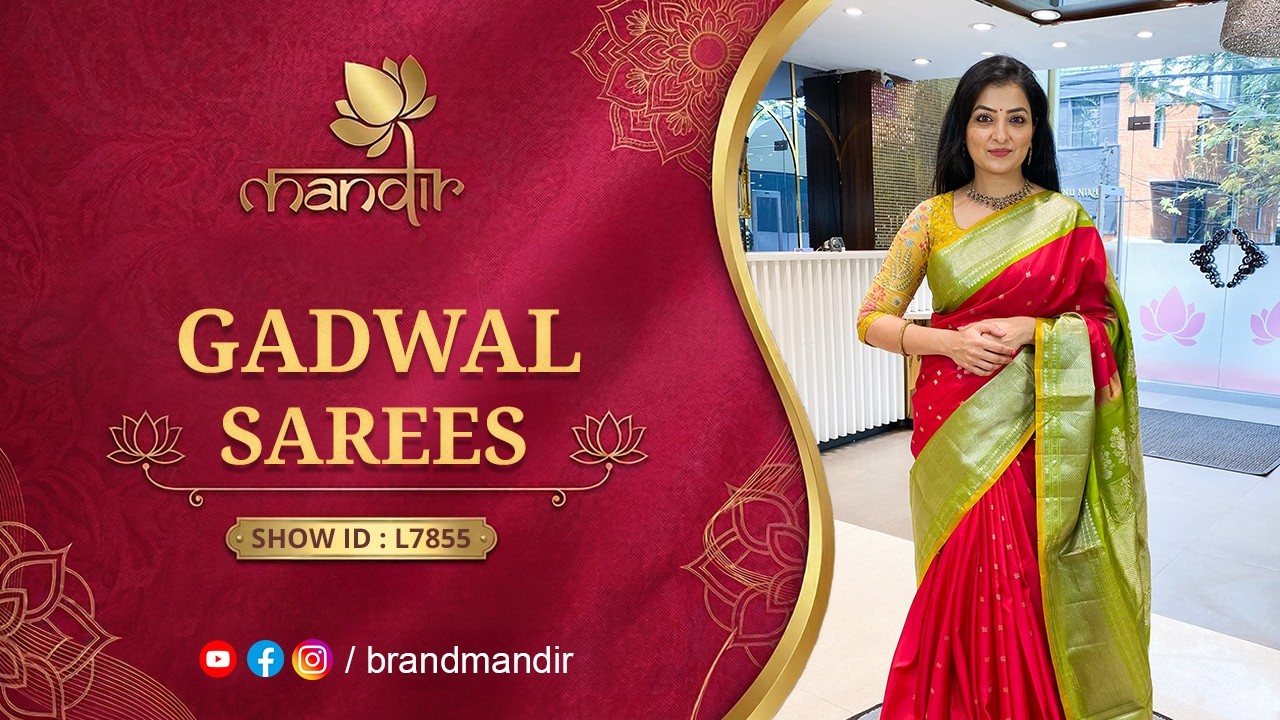 Gadwal Sarees Collection | WhatsApp Number 733 733 7000 | Brand Mandir Sarees LIVE