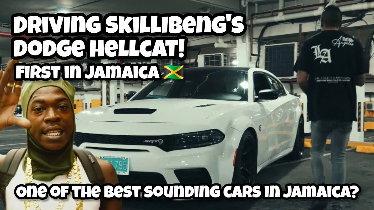 Driving Skillibeng's Dodge Hellcat! First One to Jamaica! One of the Best Sounding Cars in 🇯🇲?