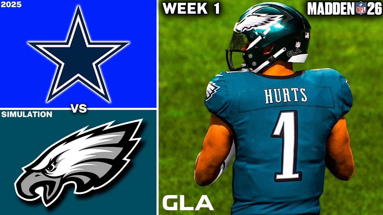 Eagles vs. Cowboys | Week 1 Simulation | Madden 26 PS5 Gameplay