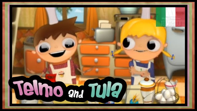 Telmo e Tula - Ricetta biscotti al cioccolato - Cucinare coi bimbi, cartone animato