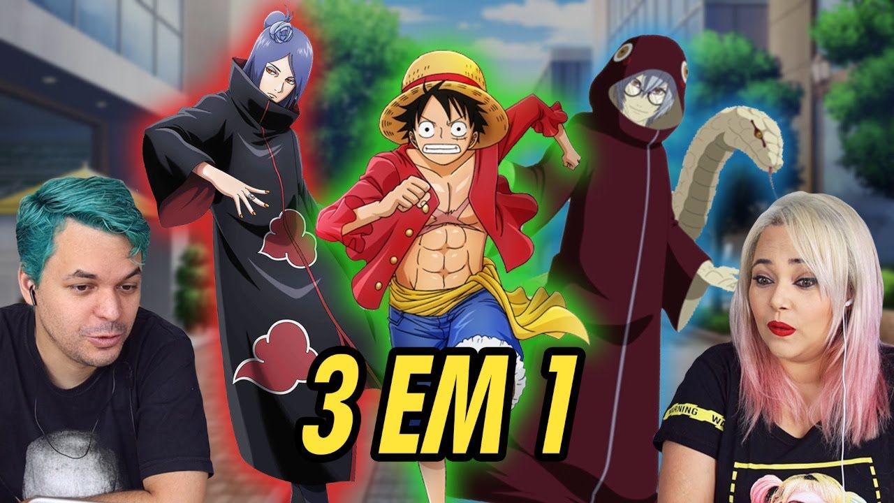 REACT 3 em 1 || Tipo Luffy || Tipo Kabuto || Tipo Konan (MHRAP)