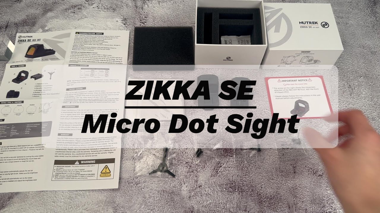 ZIKKA SE Entry Level Reflex Dot Sight #nutrekoptics