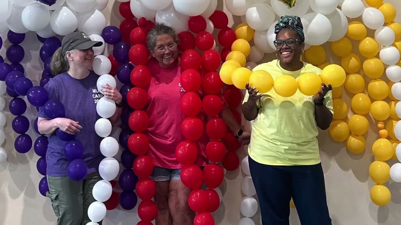 Mum Camp 2025...💜💛❤️  #homecomingmums #camp #texas #crafter #retreat