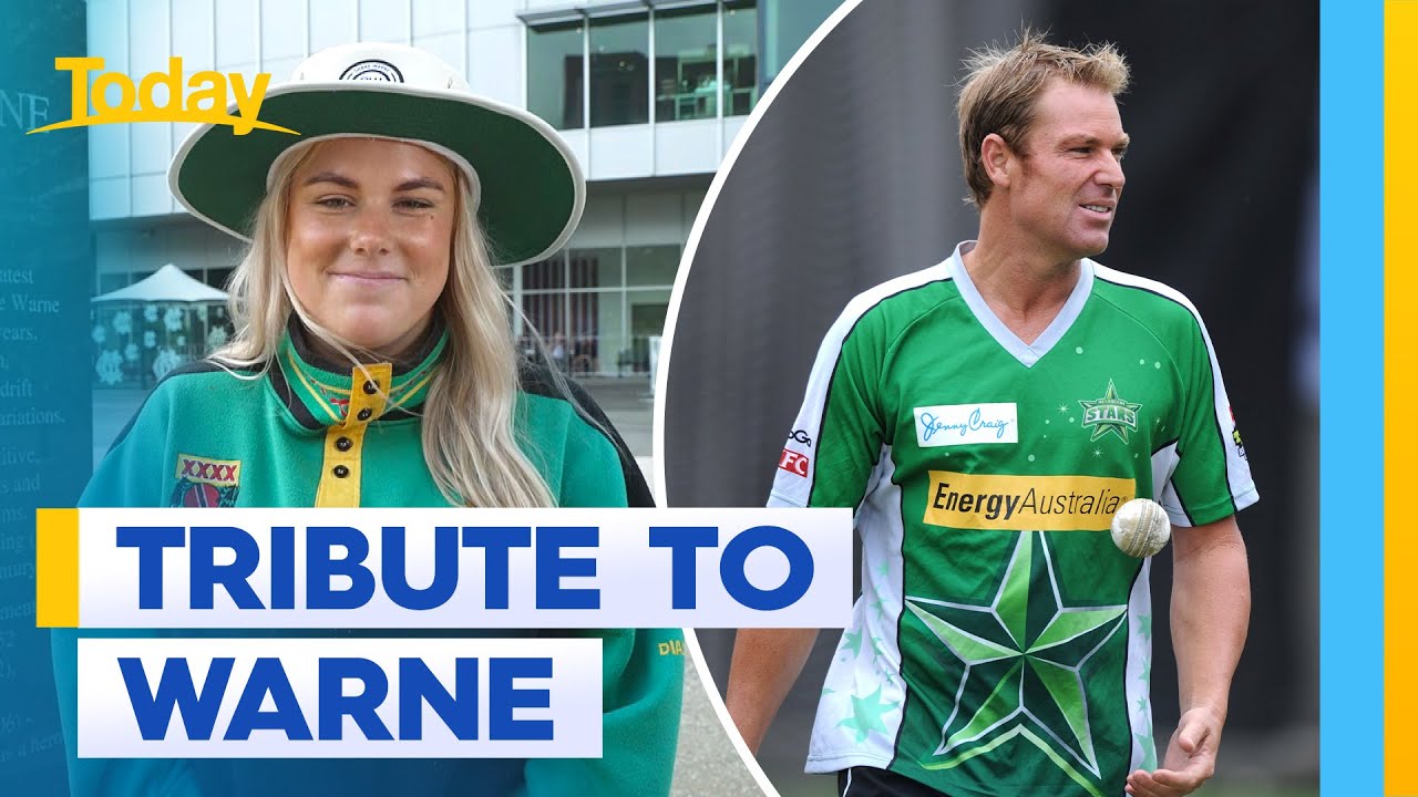 Shane Warne’s boxing day tribute at MCG | Today Show Australia