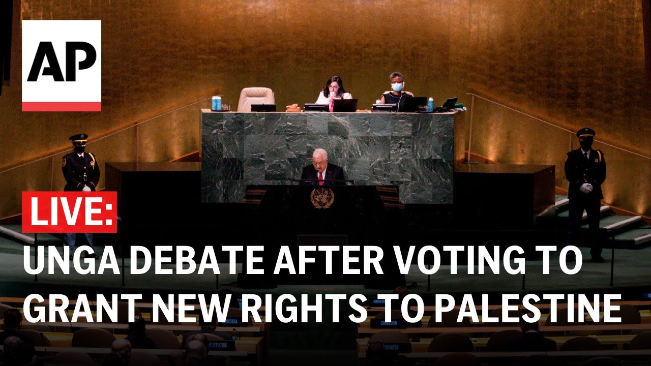 LIVE: UN General Assembly debate after approving resolution granting Palestine new rights