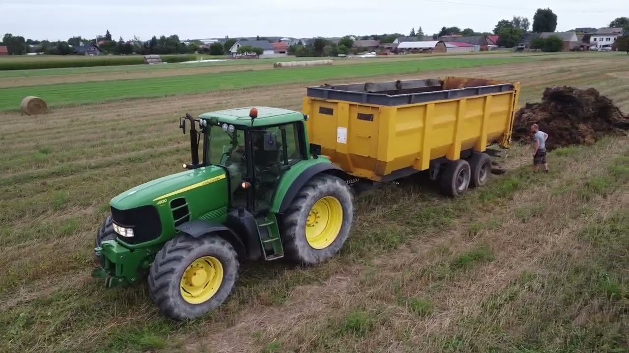 🔥Wywóz Obornika Na Pryzmę 2024🔥🦌JOHN DEERE 6930 Premium i Zetor  Agro Kuzyni🔥