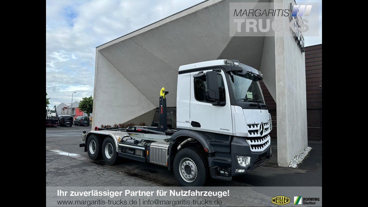 Mercedes Benz Arocs 5 3345L 6x4 EURO6e mit HIAB Ultima 21S51 Abrollkipper