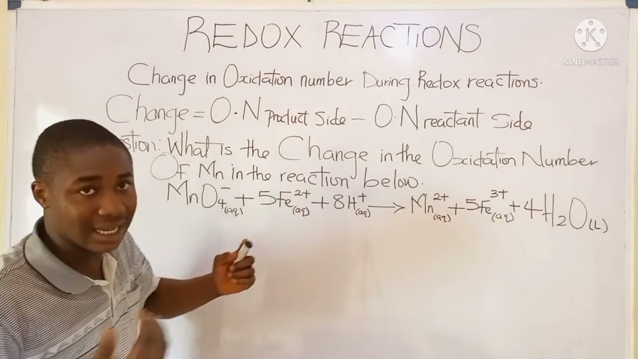 How to Calculate Change in Oxidation Number in Redox Reaction Chemistry