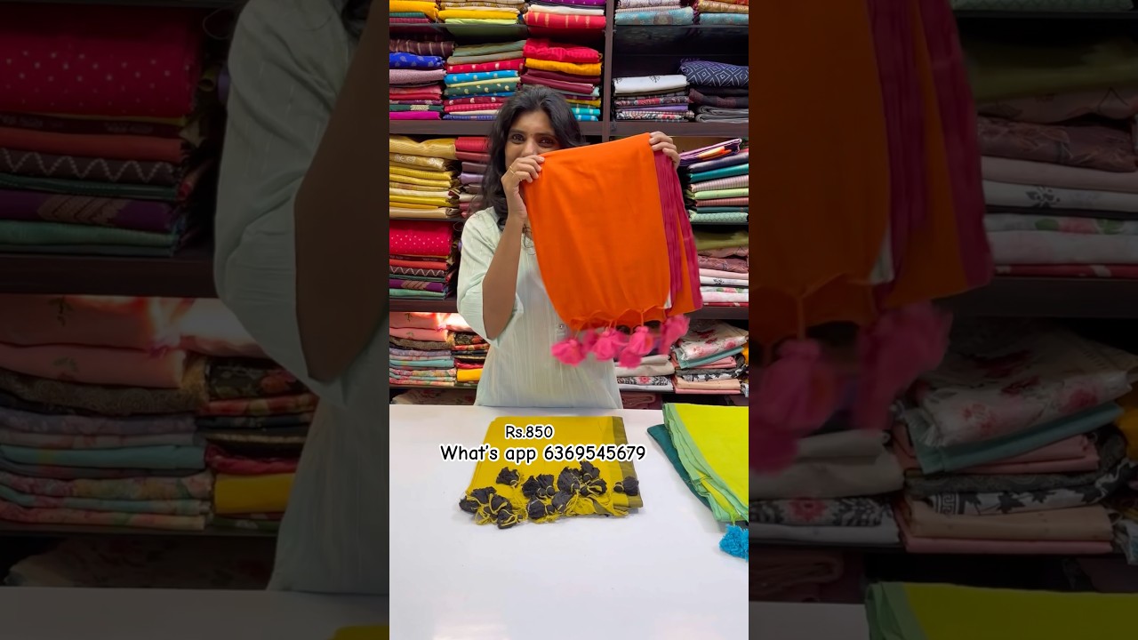 🌿 Stylish Mul Cotton Saree &ndash; Only ₹850! 🌿